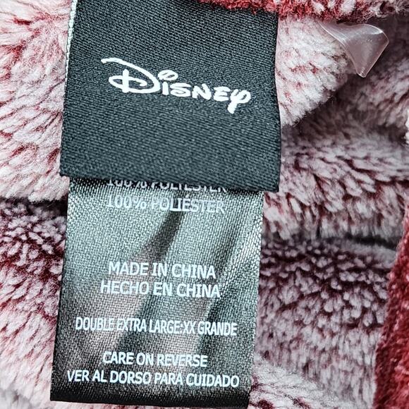 Disney Mickey Mouse Pajama Pants Women’s XXL Pink Fleece Joggers Pockets Lounge - Picture 9 of 11